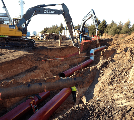 Congested rights of way make pipeline construction more difficult